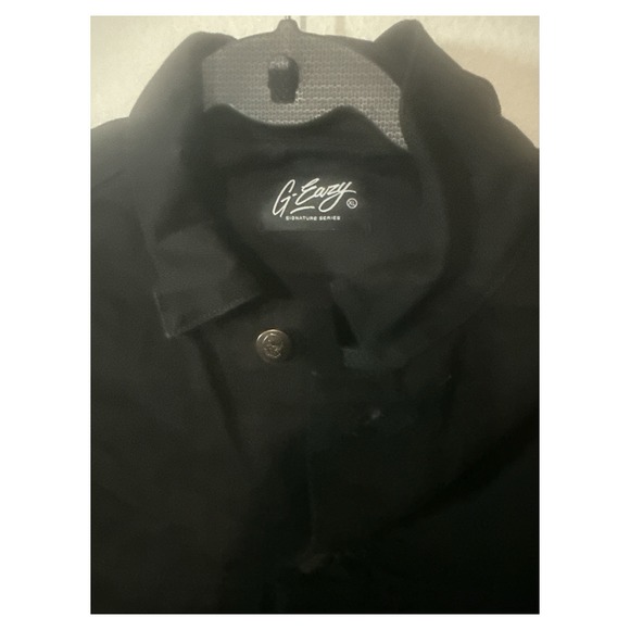 G-Eazy The Beautiful & Damned black denim emo jacket. Black Cotton Denim. Sz XL - Picture 2 of 5